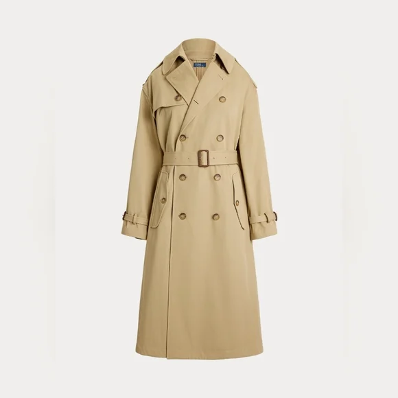 Polo Ralph Lauren Double-Breasted Twill Trench Coat - Picture 6 of 12